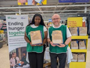 Volunteers at Tesco Food Drive